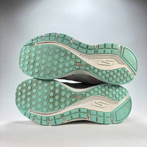 Skechers Go Run Consistent Gray Turquoise Running Shoes 128075 Women’s Size 9 - Picture 8 of 10